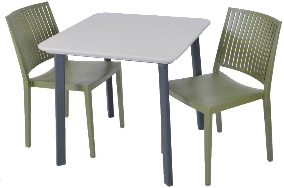ROJAPLAST Set záhradného nábytku ITALIA BALCONY záhradný stôl 1 + 2 záhradné stoličky BARS