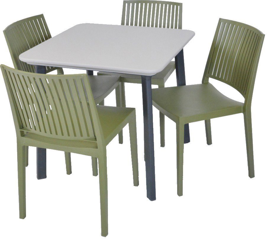 ROJAPLAST Set záhradného nábytku ITALIA BALCONY záhradný stôl 1 + 4 záhradné stoličky BARS