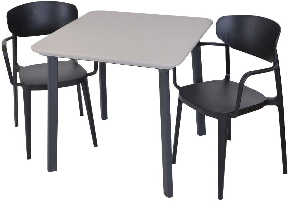 ROJAPLAST Set záhradného nábytku ITALIA BALCONY záhradný stôl 1 + 2 záhradné stoličky MARE ARMCHAIR