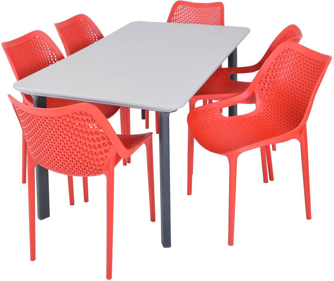 ROJAPLAST Set záhradného nábytku ITALIA DINING záhradný stôl 1 + 6 záhradných stoličiek BILROS