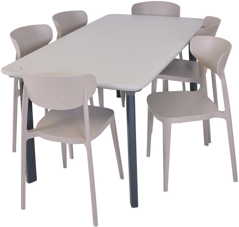 ROJAPLAST Set záhradného nábytku ITALIA DINING záhradný stôl 1 + 6 záhradných stoličiek MARE