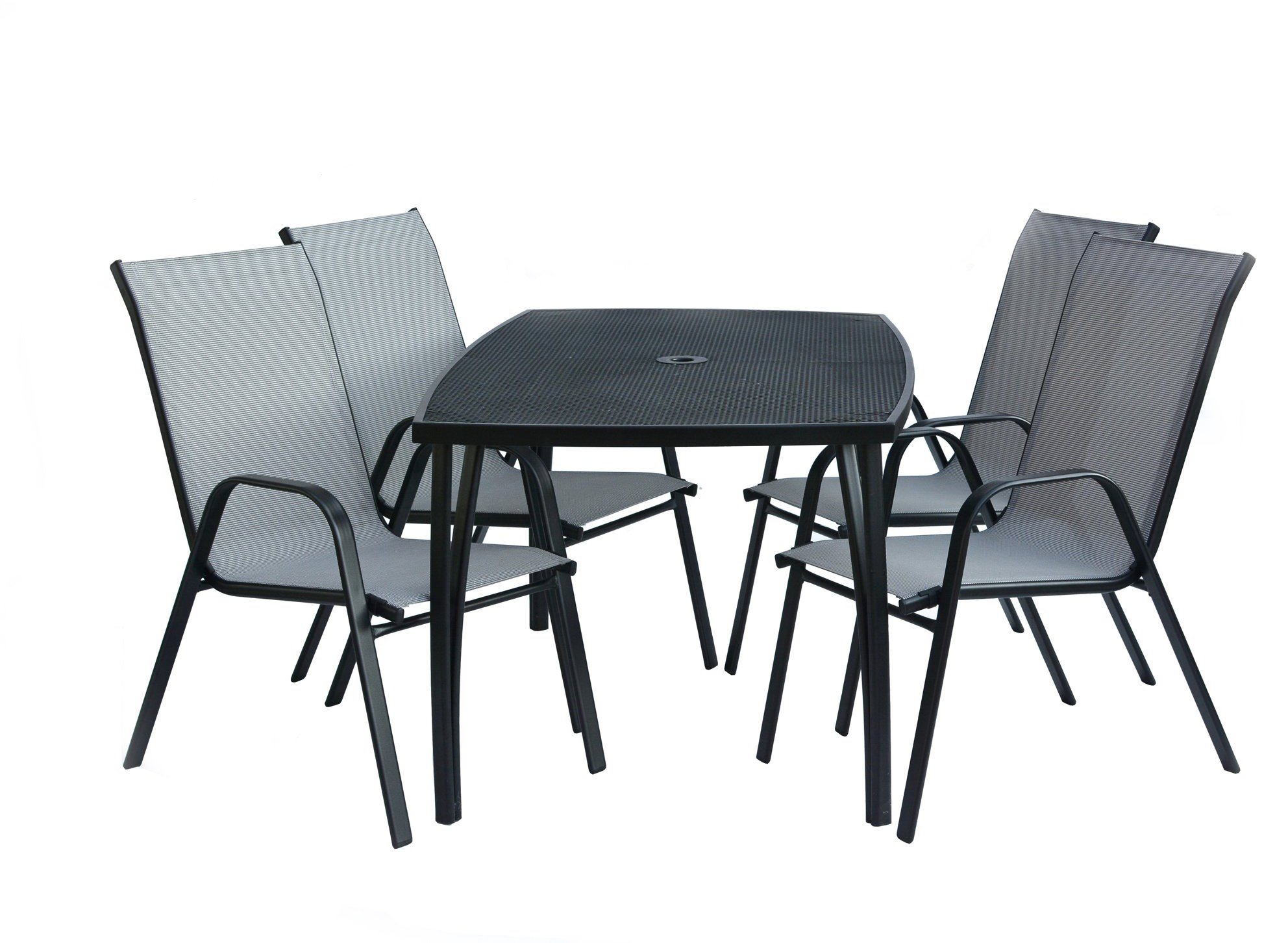 ROJAPLAST Set záhradného nábytku ZWMT-24 záhradný stôl 1 + 4 záhradné stoličky XT1012C