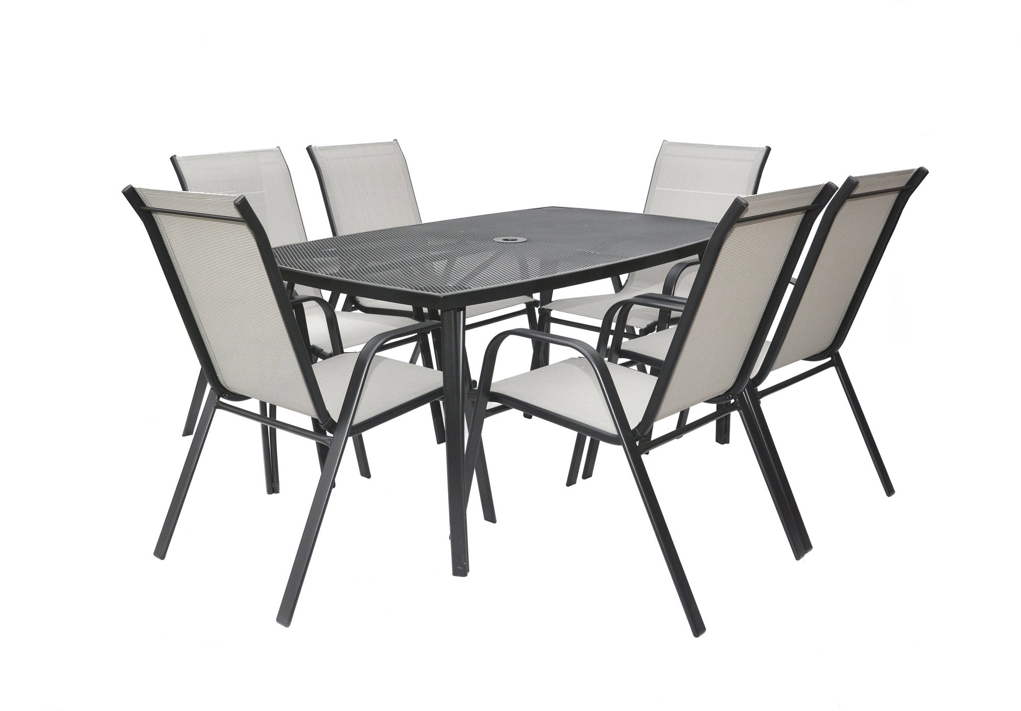 ROJAPLAST Set záhradného nábytku ZWMT-24 záhradný stôl 1 + 6 záhradných stoličiek XT1012C
