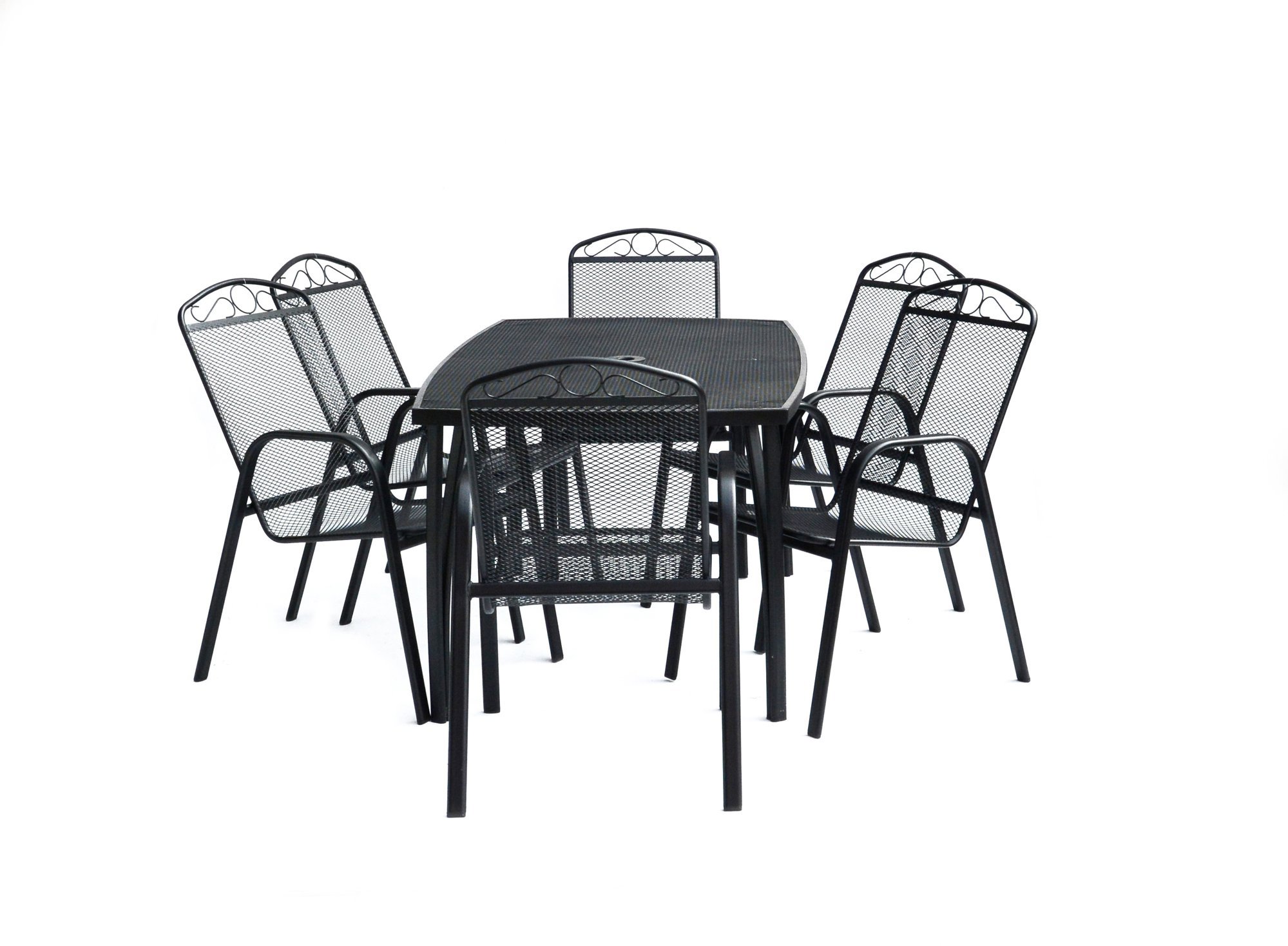 ROJAPLAST Set záhradného nábytku ZWMT-24 záhradný stôl 1 + 6 záhradných stoličiek ZWMC-31