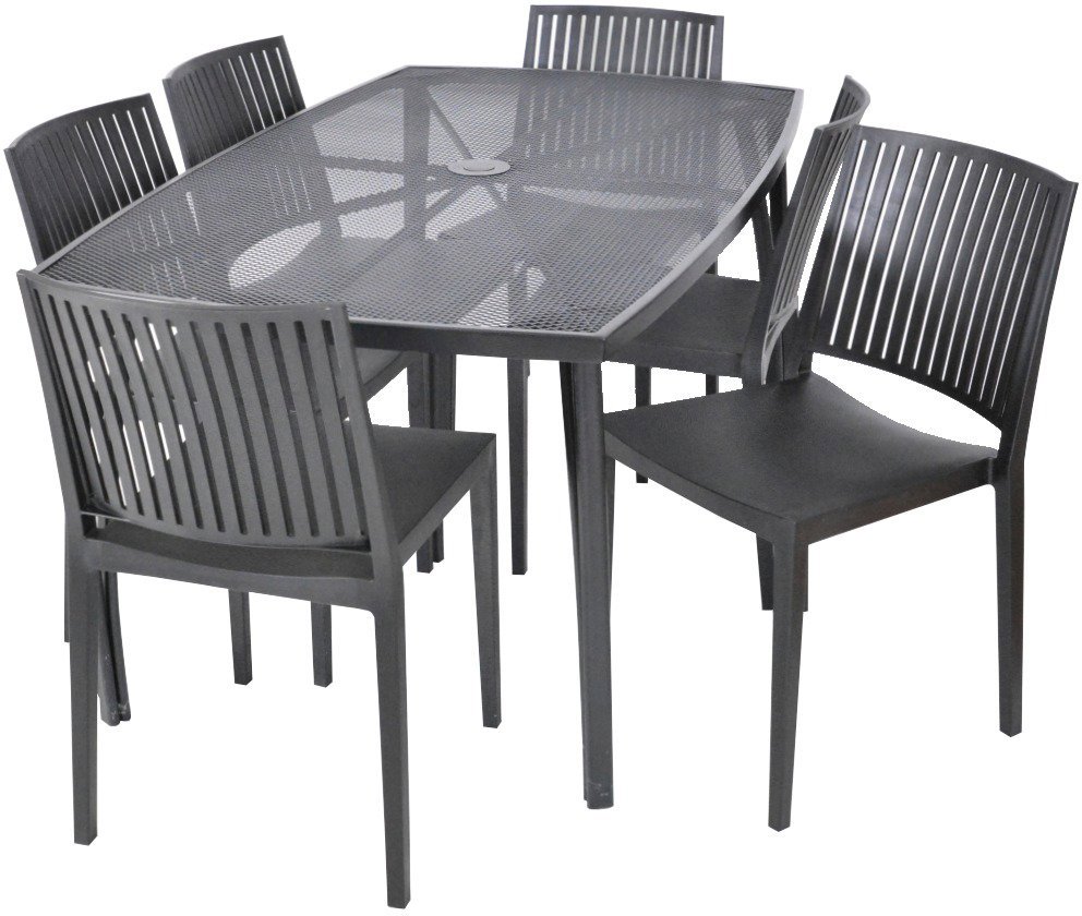 ROJAPLAST Set záhradného nábytku ZWMT-24 záhradný stôl 1 + 6 záhradných stoličiek BARS