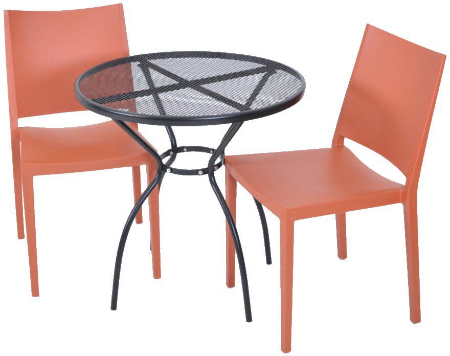 ROJAPLAST Set záhradného nábytku ZWMT-06 záhradný stôl 1 + 2 záhradné stoličky MOSK