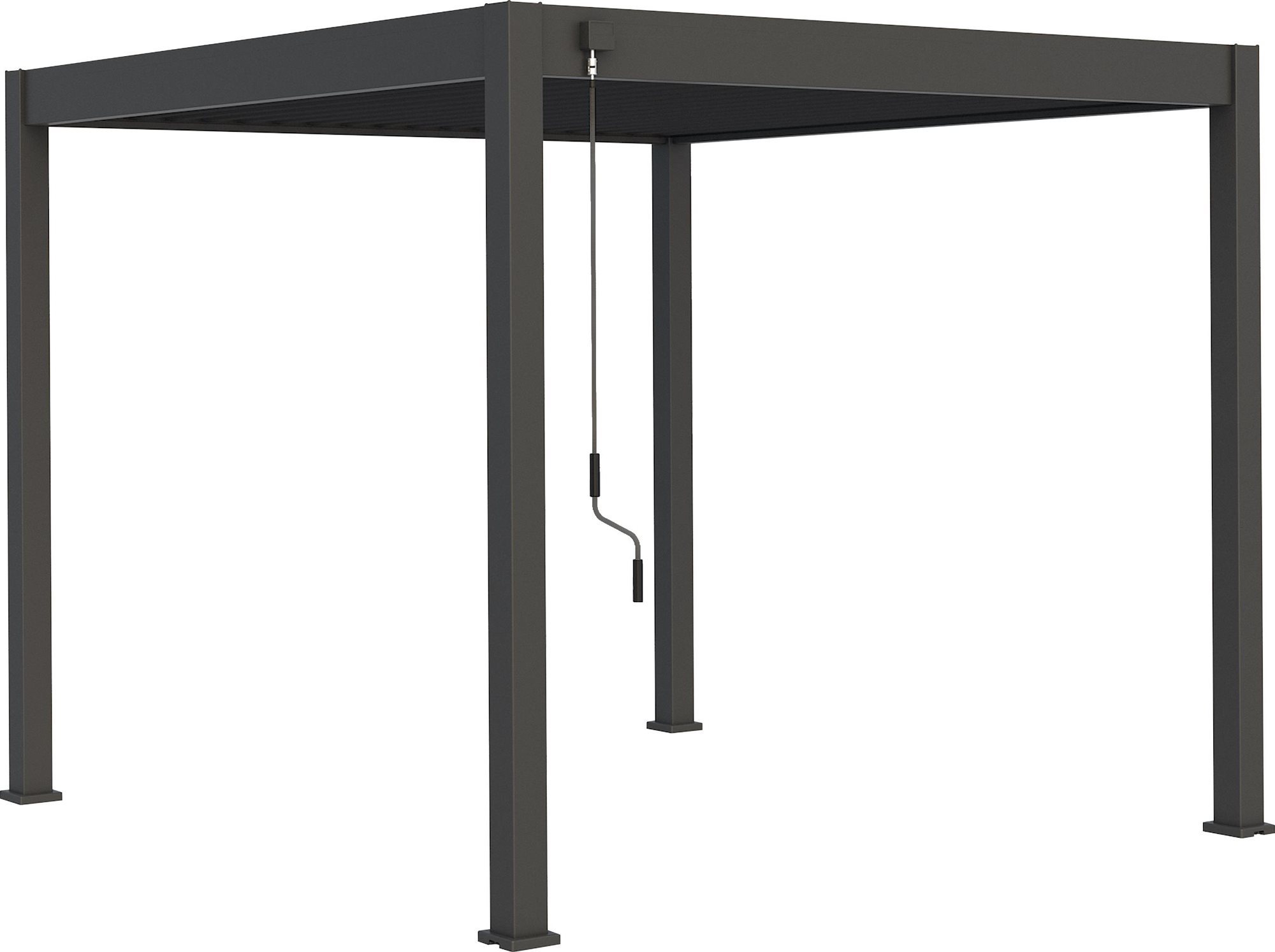 ROJAPLAST Bioklimatická pergola Intro Plus 4 × 3 m, voľne stojaca, hliník