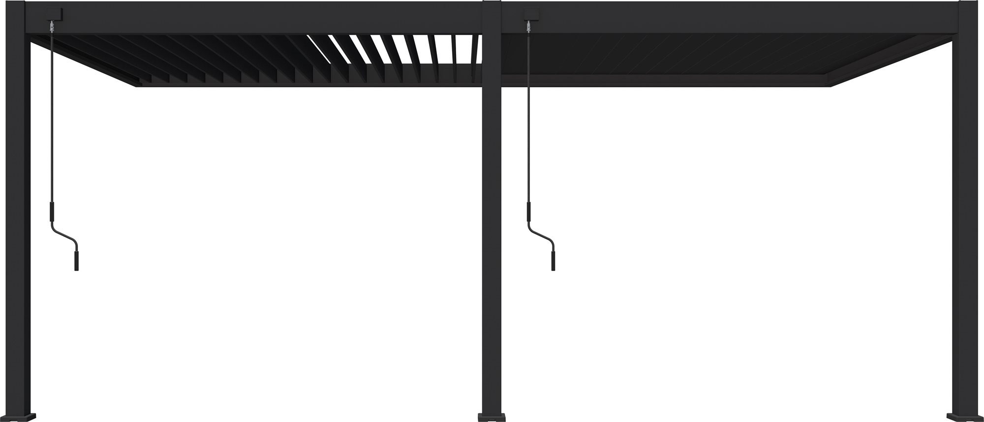 ROJAPLAST Bioklimatická pergola Intro Plus 6 × 3 m, do steny, hliník