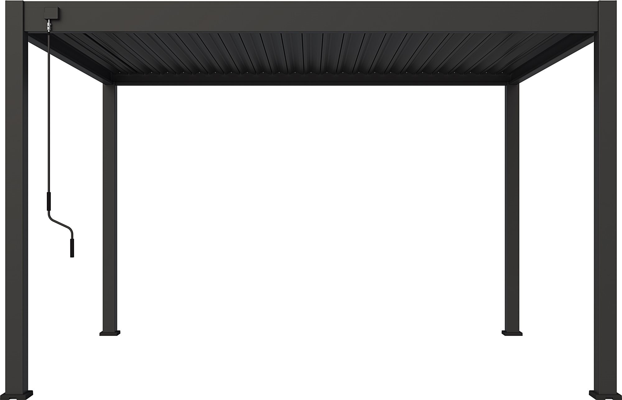 ROJAPLAST Bioklimatická pergola Intro Neo 4 × 3 m, voľne stojaca, hliník
