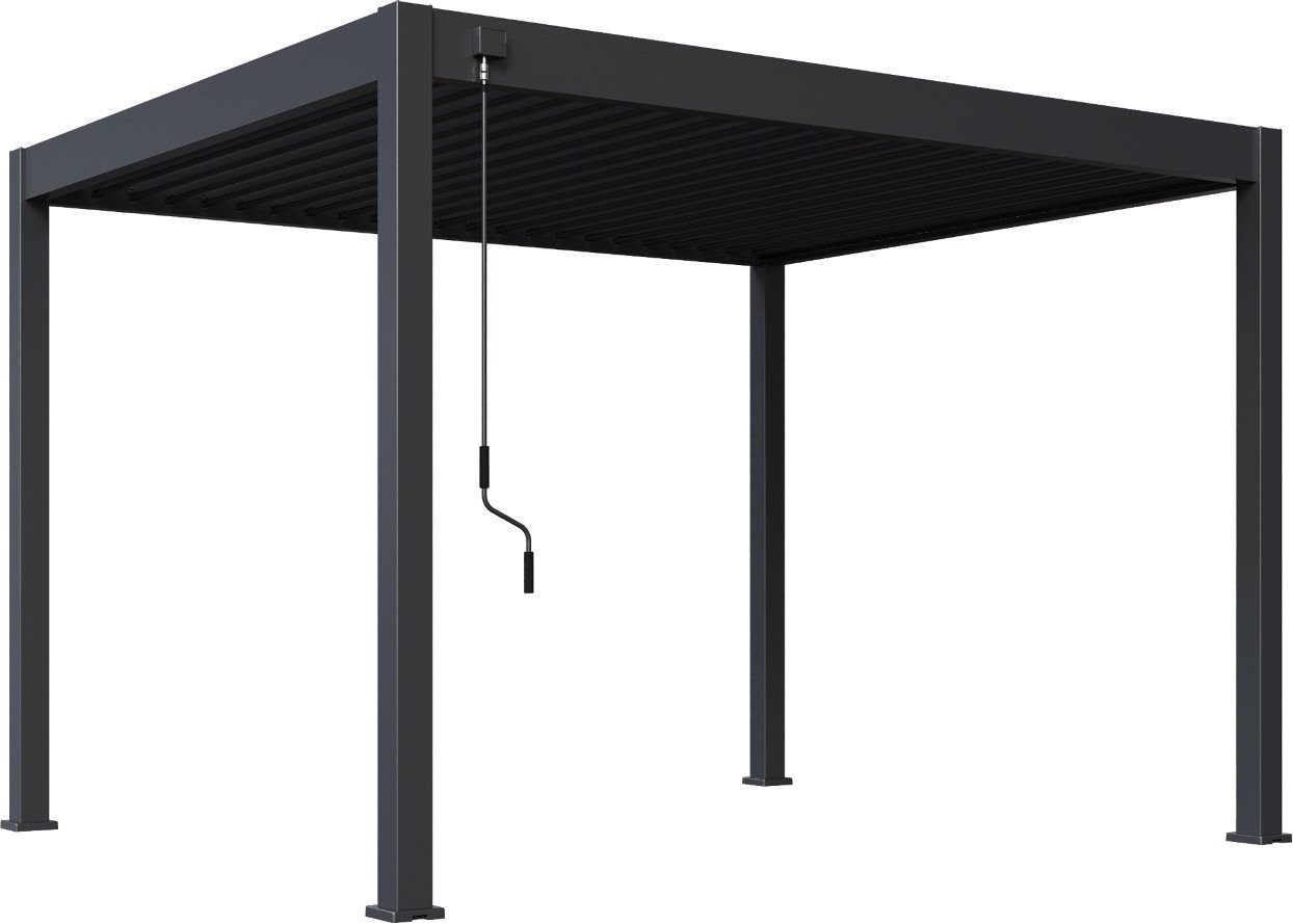 ROJAPLAST Bioklimatická pergola Intro Neo 3,6 × 3 m, voľne stojaca, hliník/oceľ