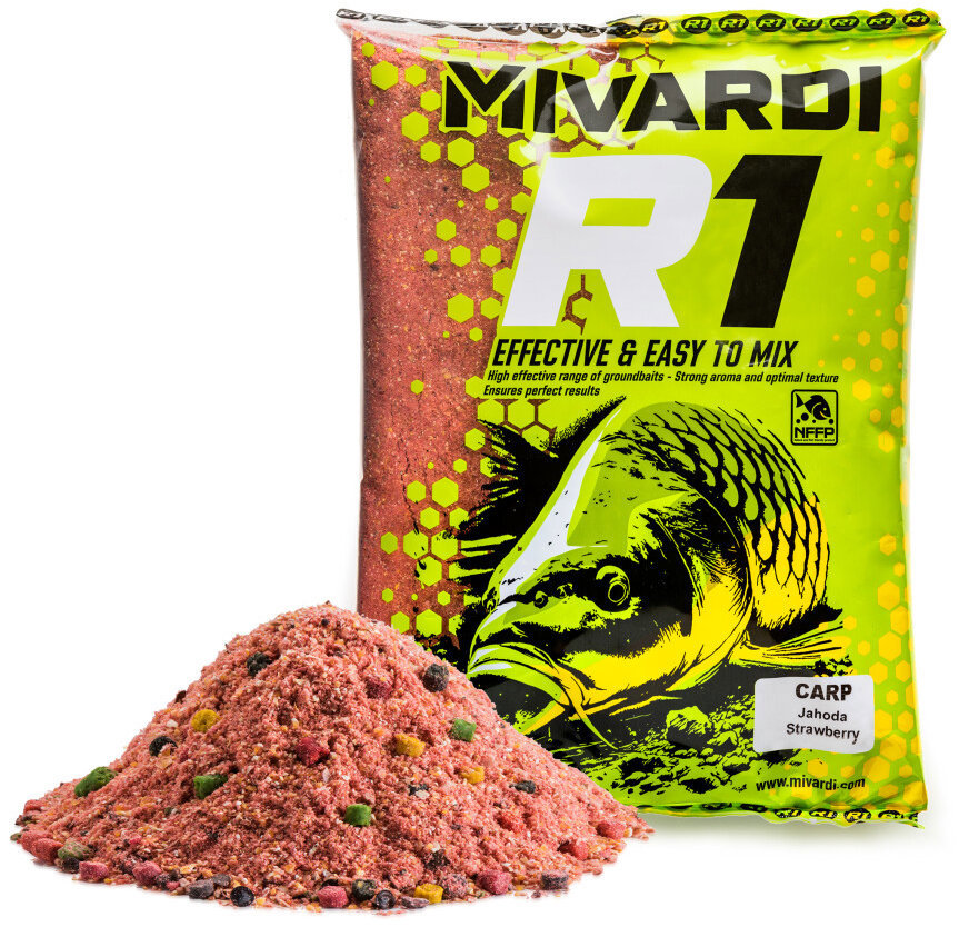 Mivardi Vnadiaca zmes R1 CARP Jahoda 950 g