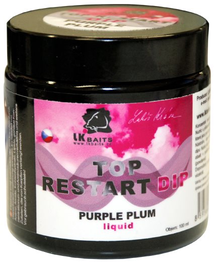 LK Baits Dip Top Restart Purple Plum 100 ml