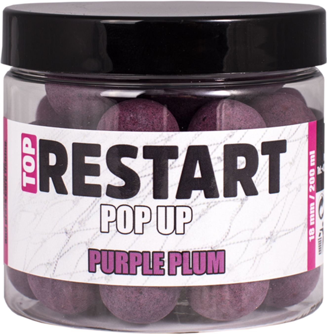 LK Baits Pop-Up Top Restart Purple Plum 18 mm 200 ml