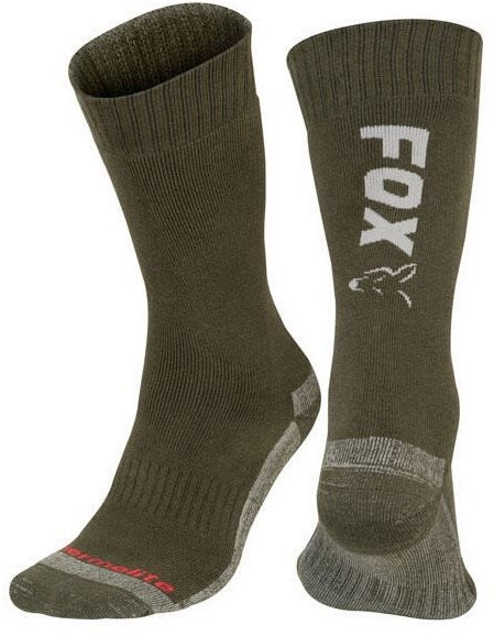 FOX Green/Silver Thermolite Long Sock veľkosť 44 – 47