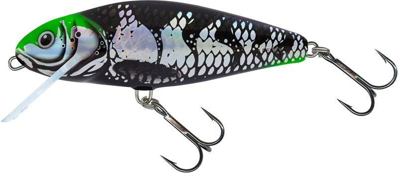 Salmo Perch Floating 8cm Holo Dark Green Head