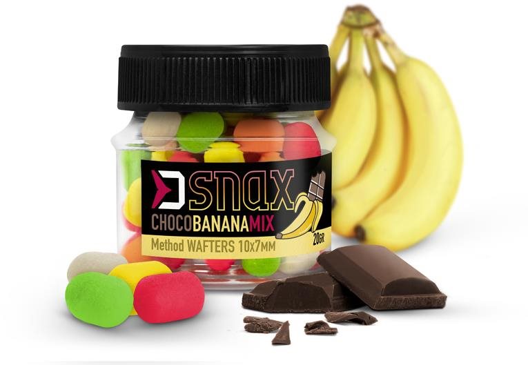 Delphin MIX D Snax WAFT, čokoláda-banán 20 g 10×7 mm