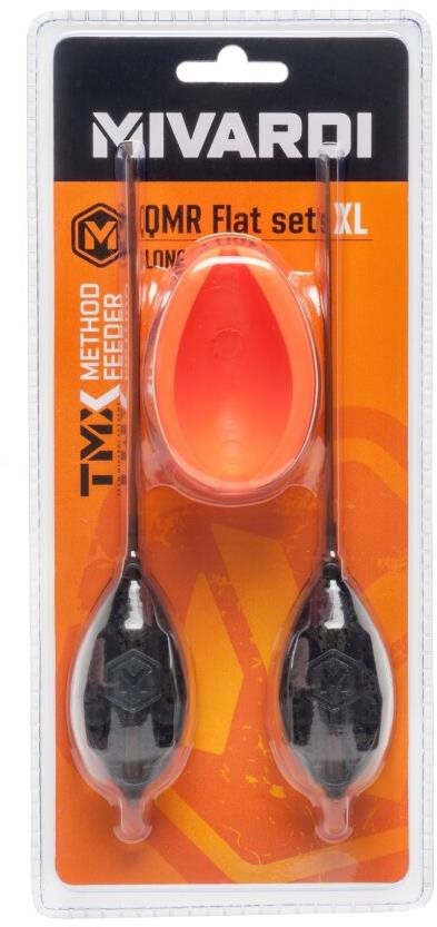 Mivardi sada kŕmidiel Method Feeder set QMR Flat Long XL (50 g + 60 g + mould)