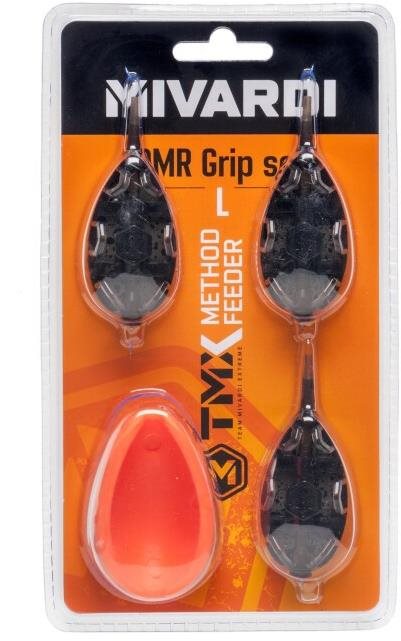 Mivardi sada kŕmidiel Method Feeder set QMR Grip L (30 g + 40 g + 50 g + mould)