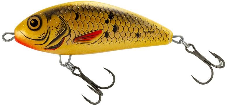 Salmo Fatso Floating 12 cm, Bleeding Golden Bait