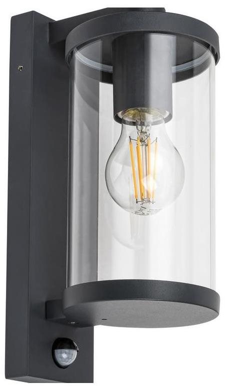 Rabalux – Vonkajšie nástenné svietidlo so senzorom 1× E27/60 W/230 V IP44