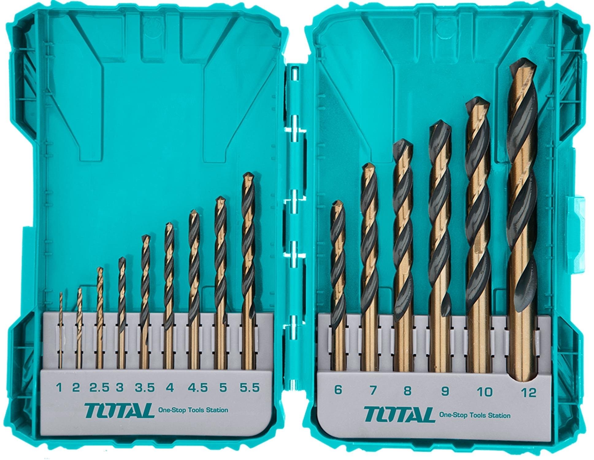 Total TACSDL51501 Vrtáky, súprava 15 ks, HSS