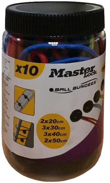 Master Lock – Set 10 ks upínacej gumy s guľôčkami Master Lock 3258EURDAT
