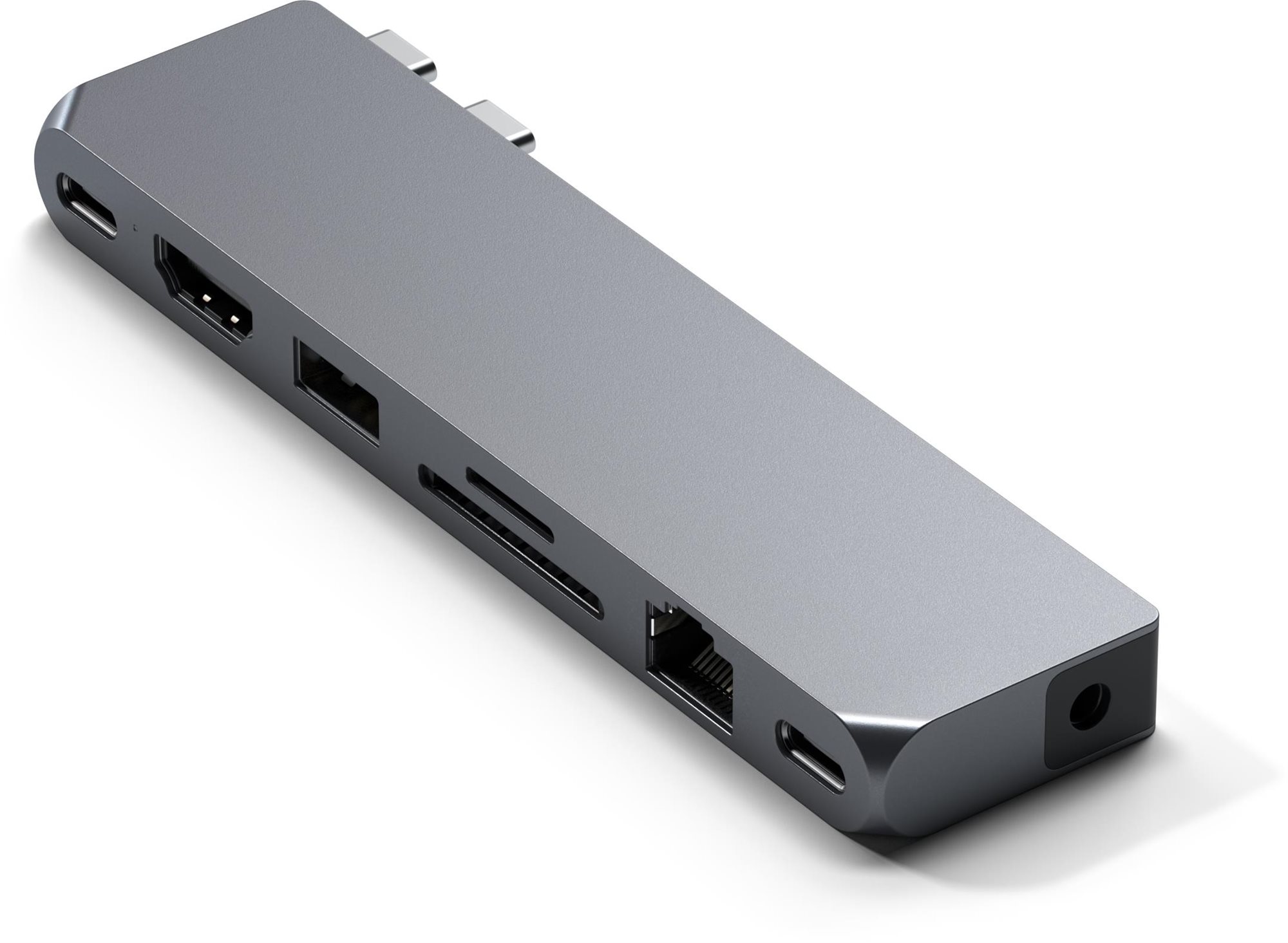 Satechi Pro Hub Max (1× USB4, 1× HDMI 4K 60 Hz, 1× USB-A3.0, 1× micro/SD, 1× Ethernet, 1× USB-C,1× Audio) – Space Grey