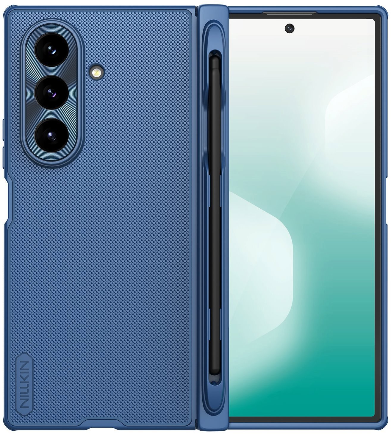 Nillkin Super Frosted FOLD Magnetic Pen Slot Zadný Kryt pre Samsung Galaxy Z Fold 7 Blue