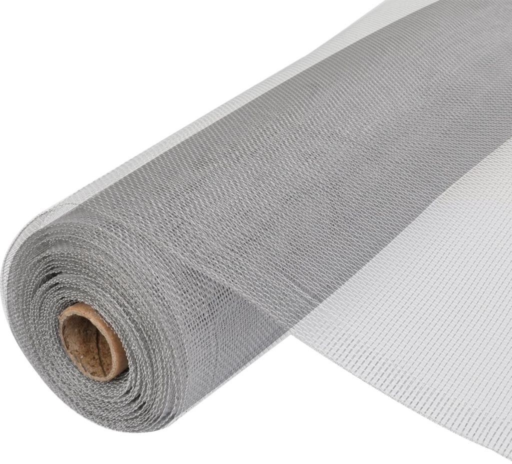 Sieť proti hmyzu hliník 100 × 500 cm strieborná