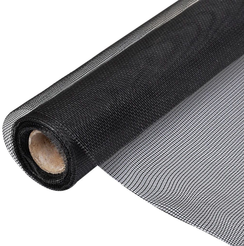 Sieť proti hmyzu sklolaminát 100 × 1 000 cm čierna