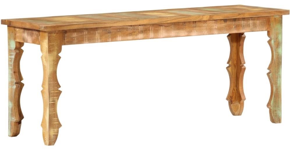 Lavica 110 × 35 × 45 cm masívne recyklované drevo
