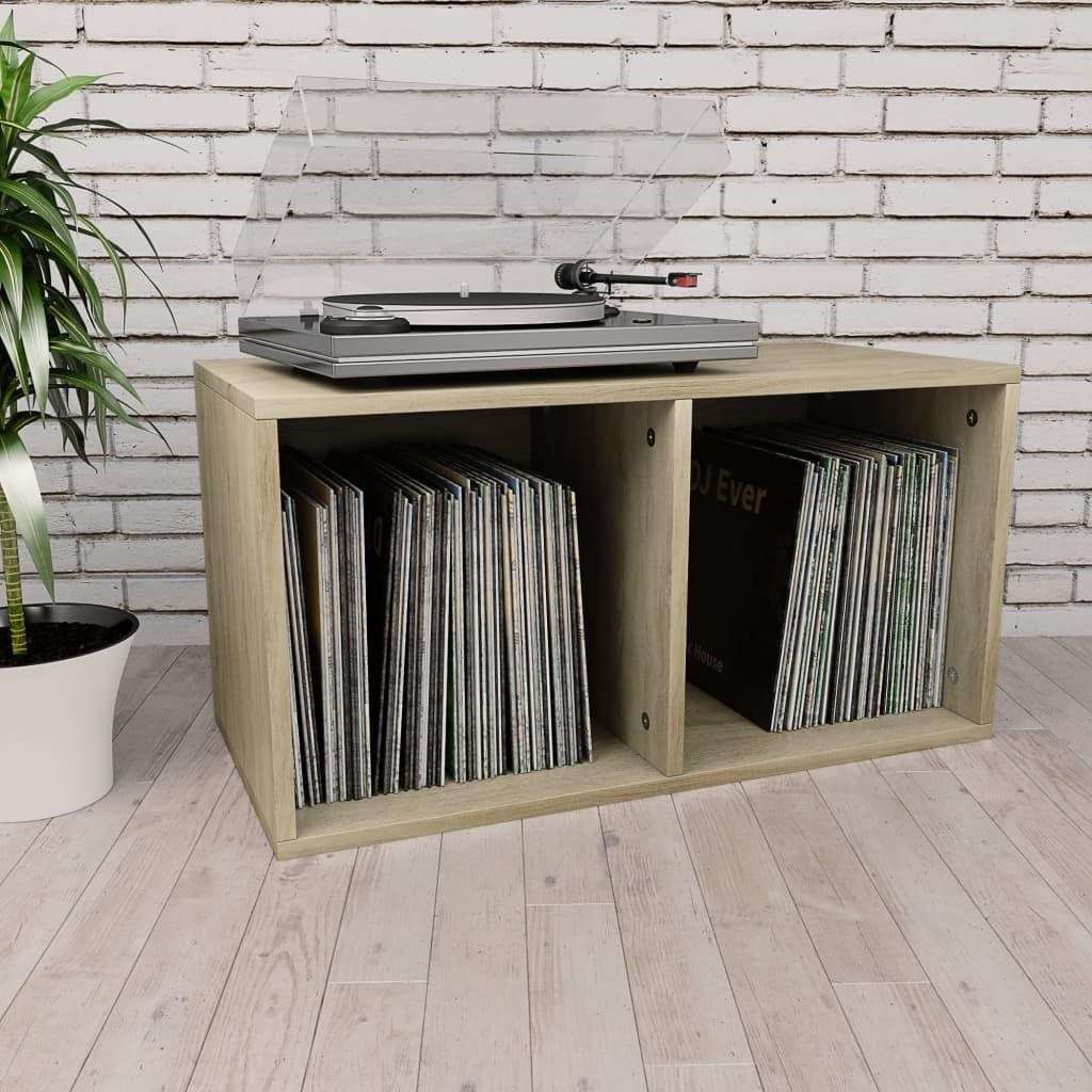 Regál na LP platne dub sonoma 71 × 34 × 36 cm