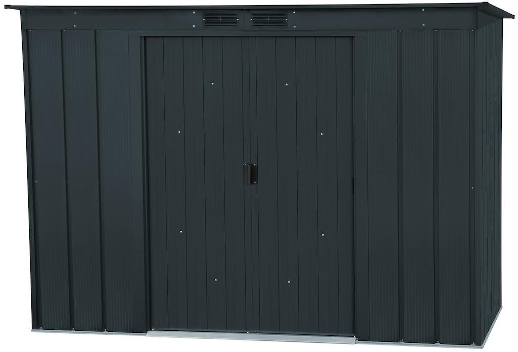 DURAMAX Domček záhradný PENT ROOF ECO, antracit 181 × 263 × 124 cm
