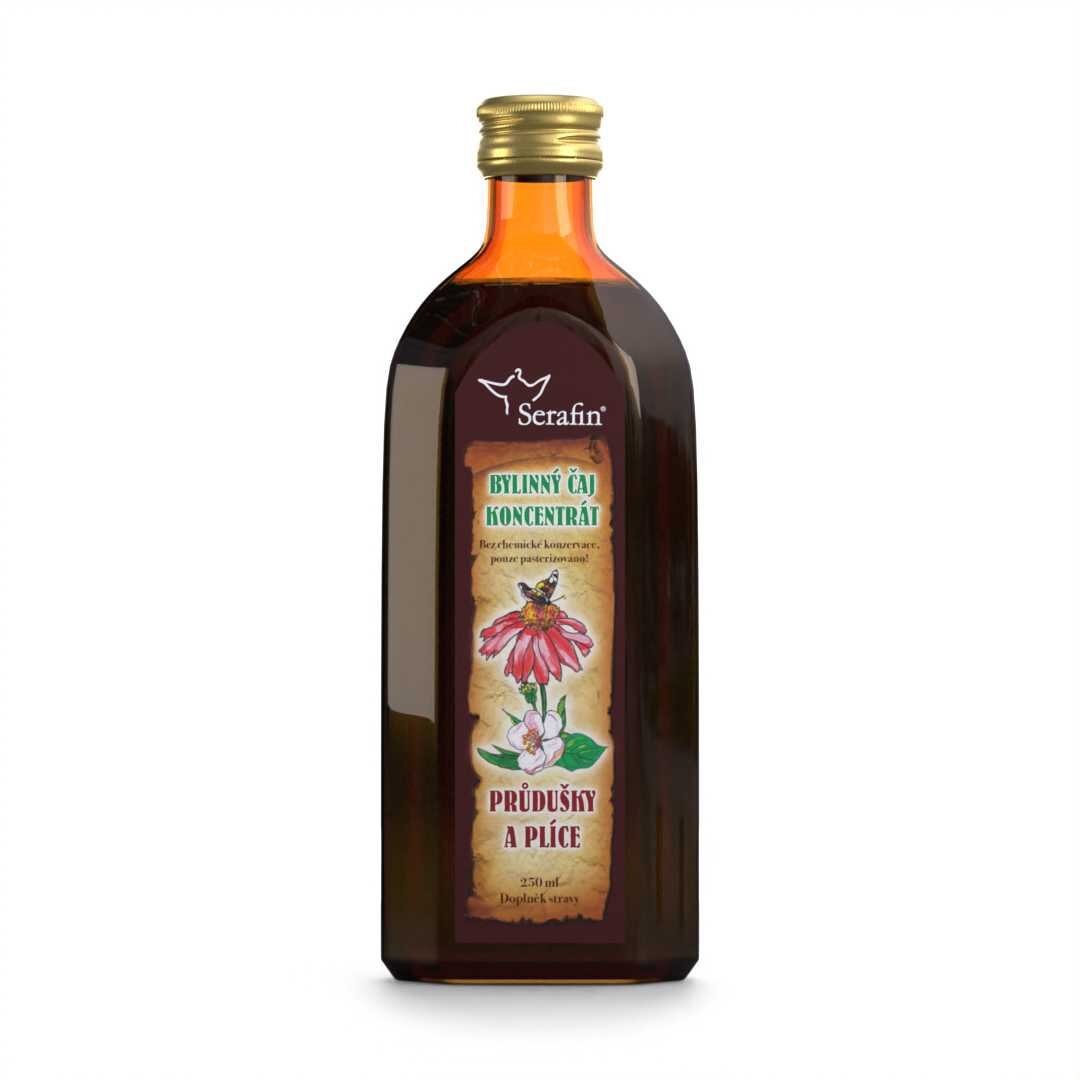 Serafin Priedušky a pľúca bylinný čaj koncentrát 250 ml