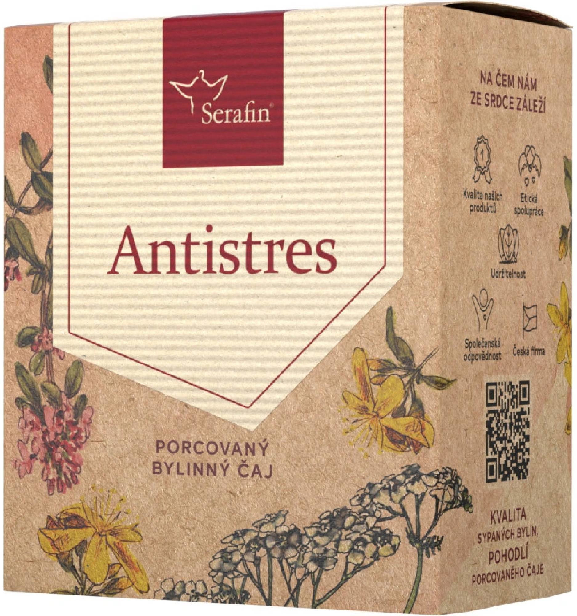 Serafín byliny Antistres – bylinný porciovaný čaj 15× 2,5 g
