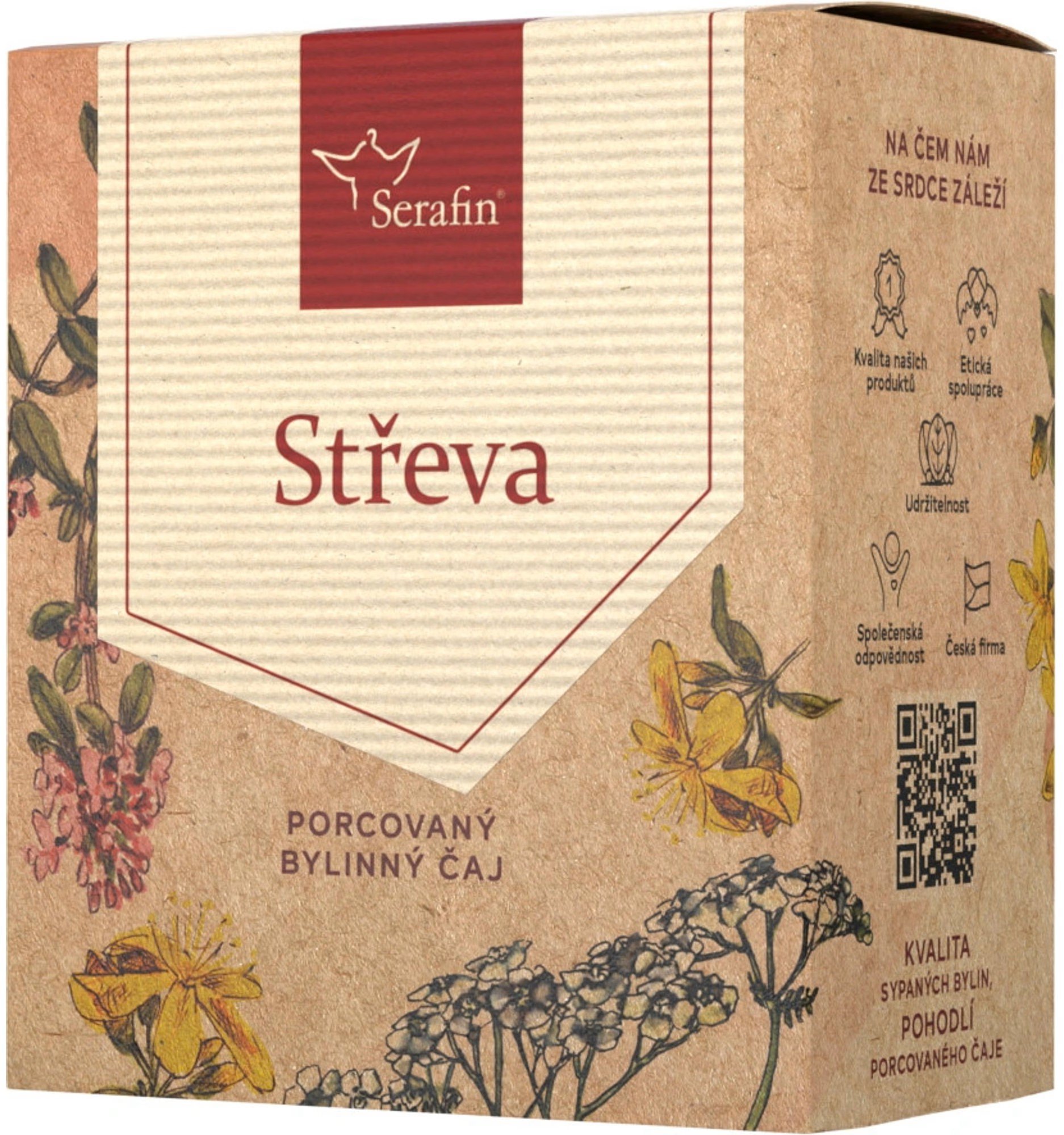 Serafín byliny Črevá – bylinný čaj porciovaný 15× 2,5 g