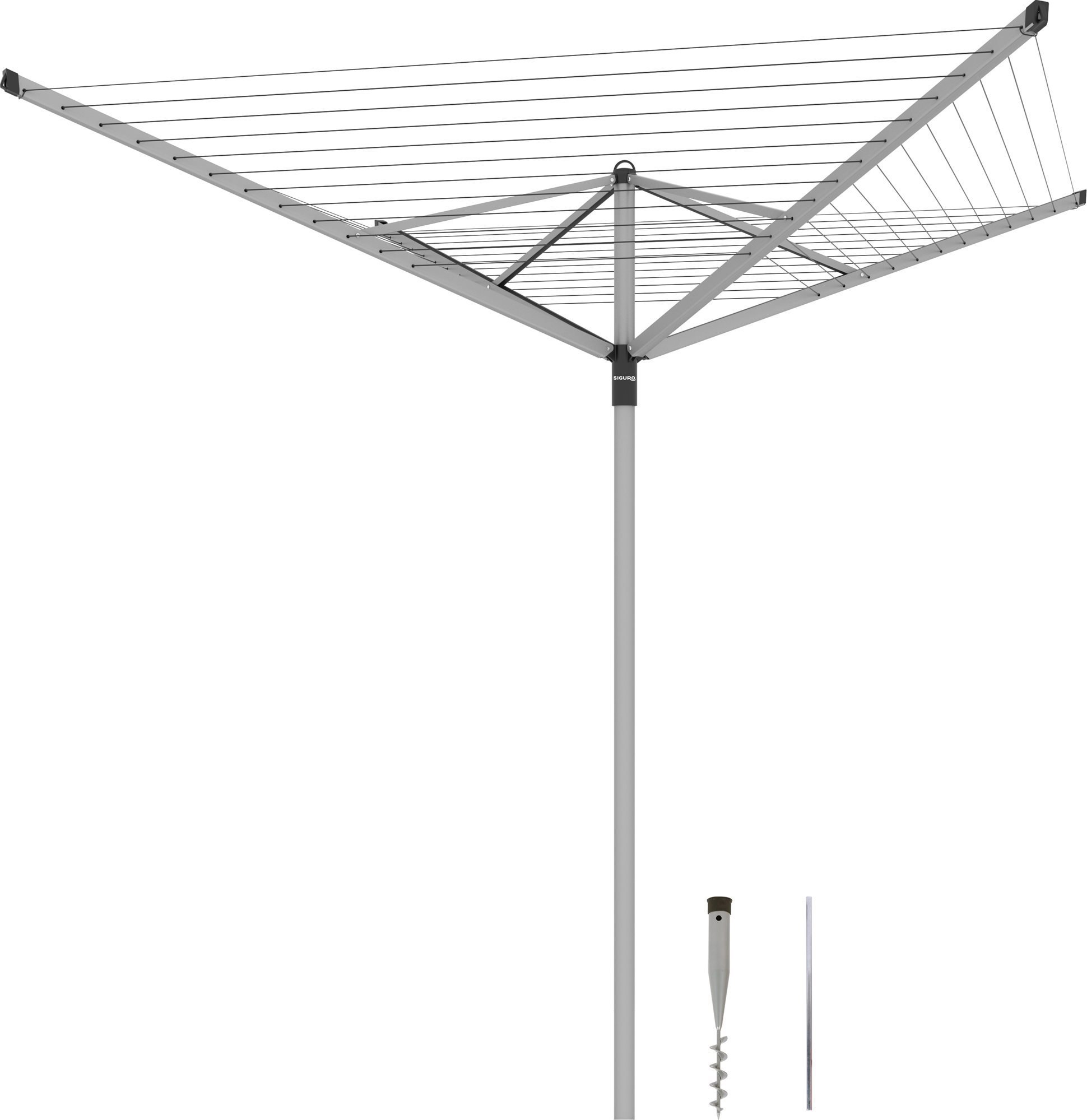 Siguro Sušiak na bielizeň Heavy Duty, 60 m, Grey