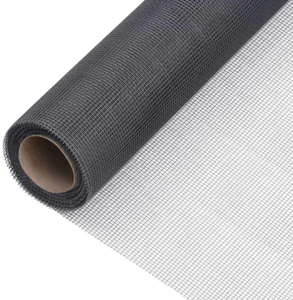 SHUMEE Sieť proti hmyzu sklolaminát 112 × 500 cm sivá