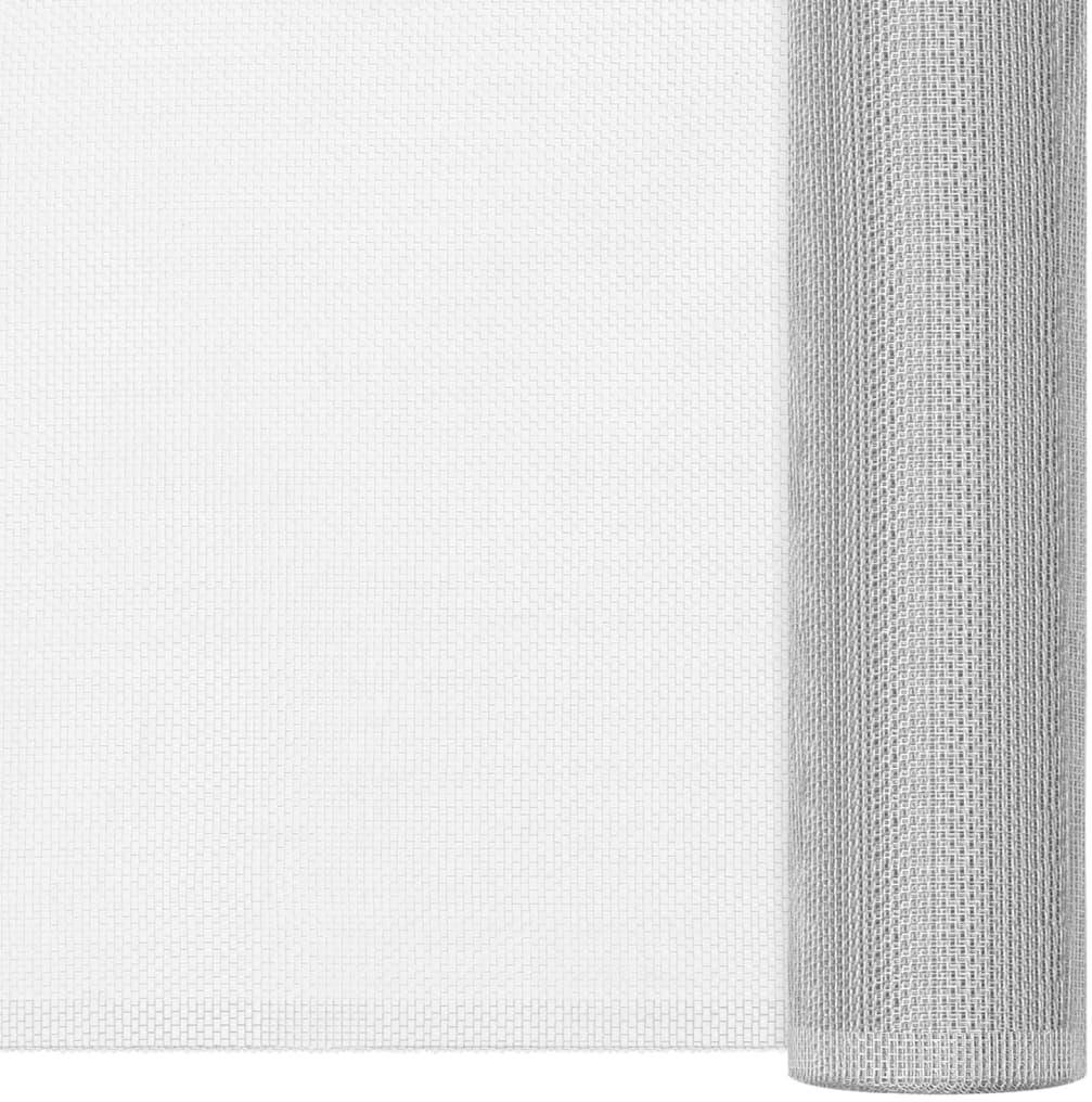 SHUMEE Sieť proti hmyzu hliník 112 × 500 cm strieborná