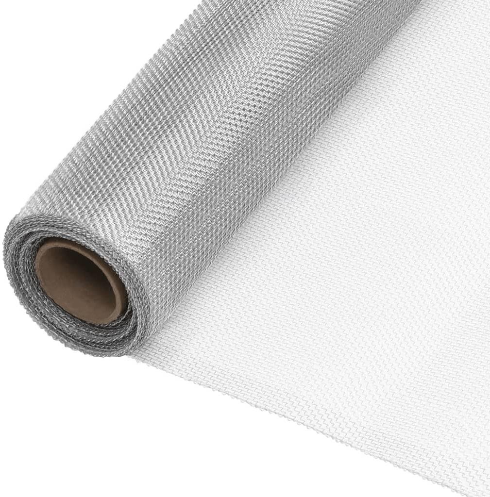 SHUMEE Sieť proti hmyzu hliník 80 × 1000 cm strieborná