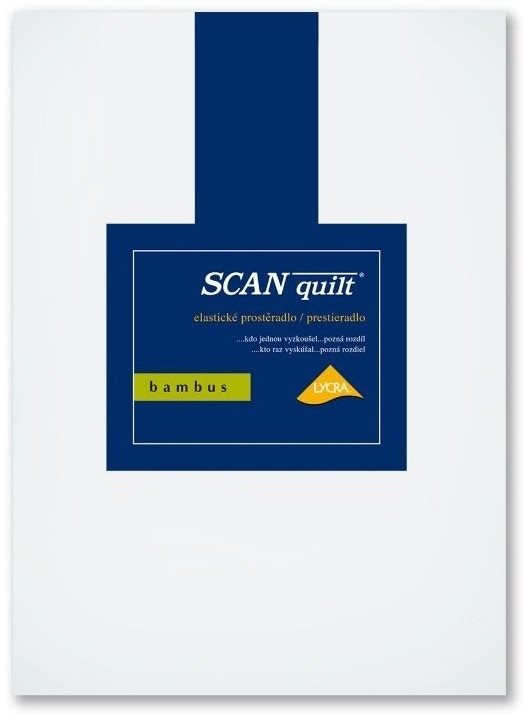 SCANquilt plachta na posteľ BAMBUS LYCRA biela 180 × 200 cm