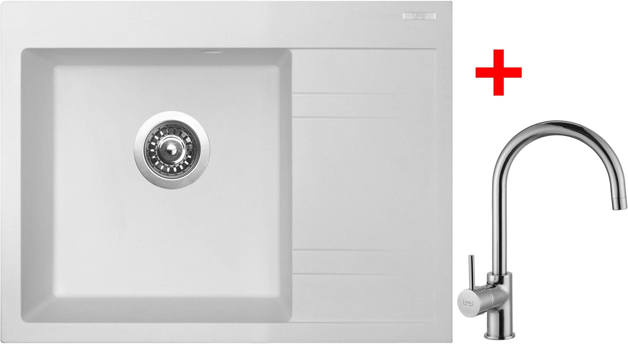 Sinks RIM 650 L Milk + Vitalia