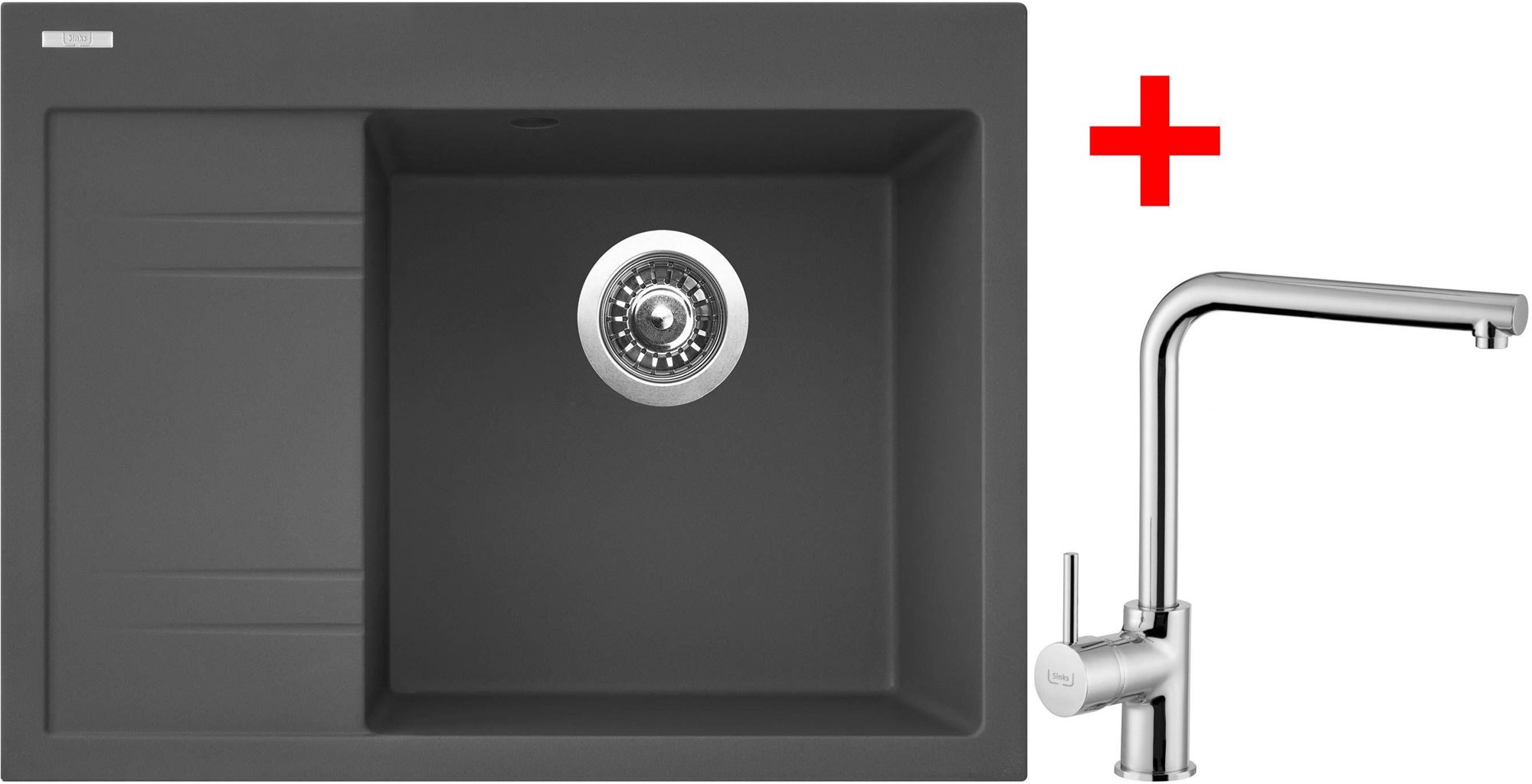 Sinks RIM 650 P Titanium + Elka