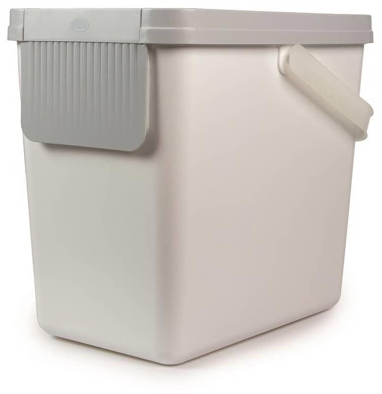 SNIPS Kôš na triedený odpad 25 l biely + sv. sivé veko