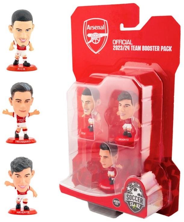 Fotbaloví hráči Arsenal FC: Team Booster 2023/24 - 3 sběratelský figurky 5 cm