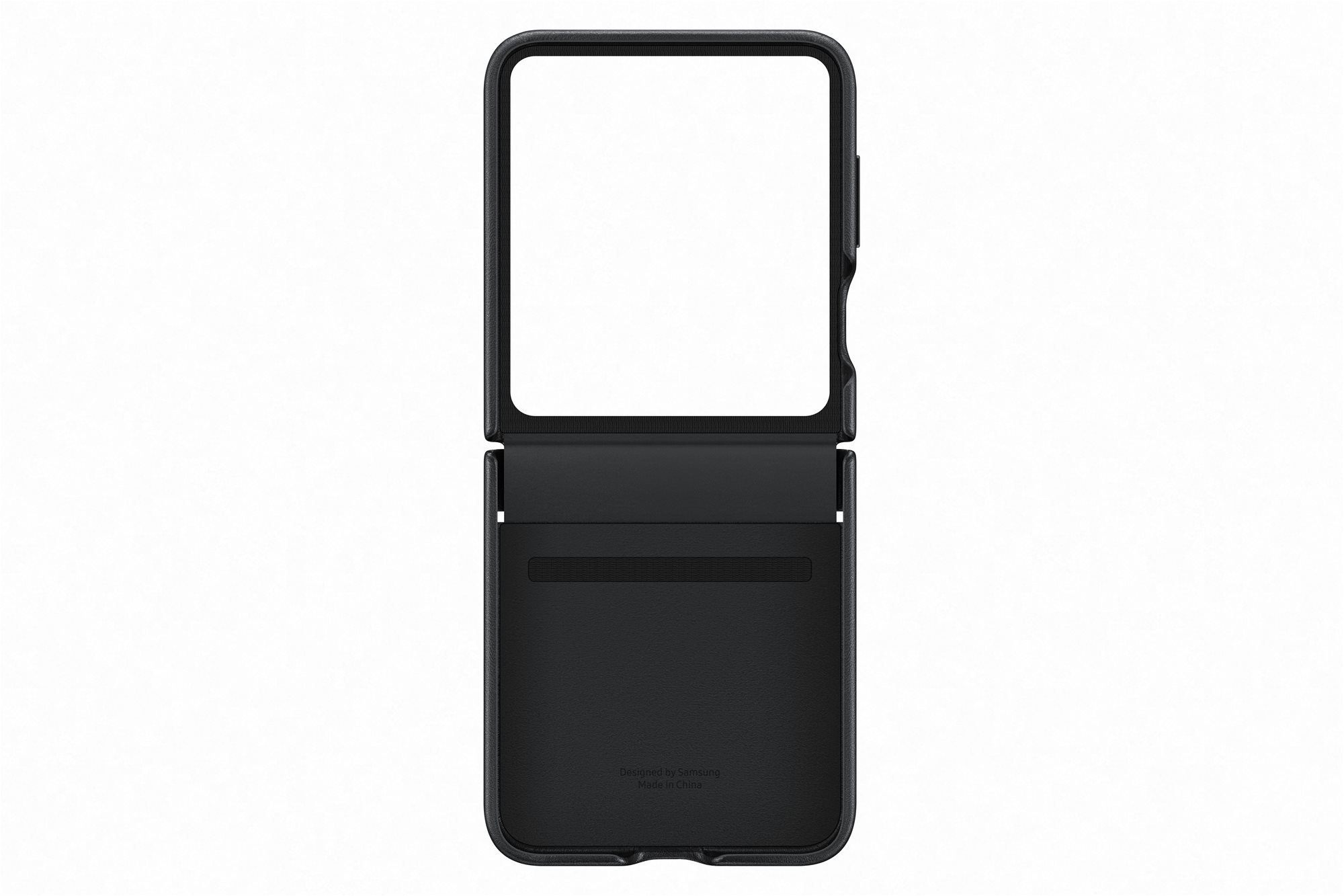 Samsung Galaxy Z Flip5 Zadný kryt z eko kože čierny