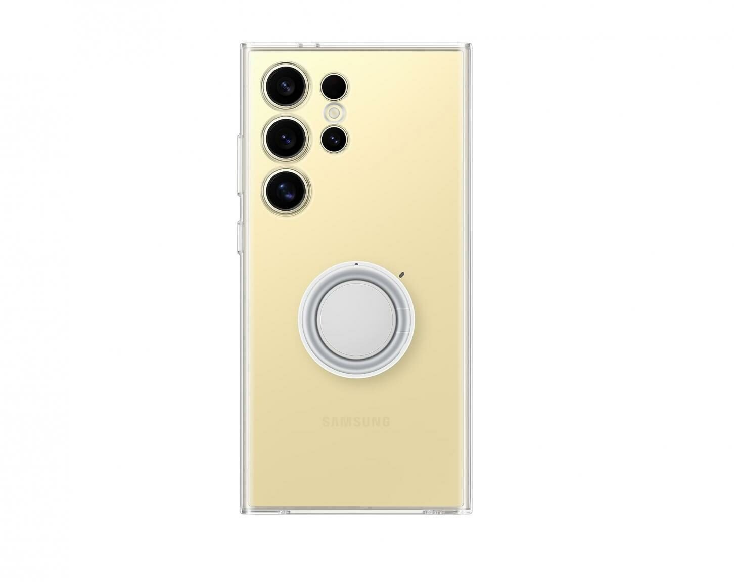 Samsung Galaxy S24 Ultra Priehľadný kryt s odnímateľnou príchytkou na príslušenstvo Transparent
