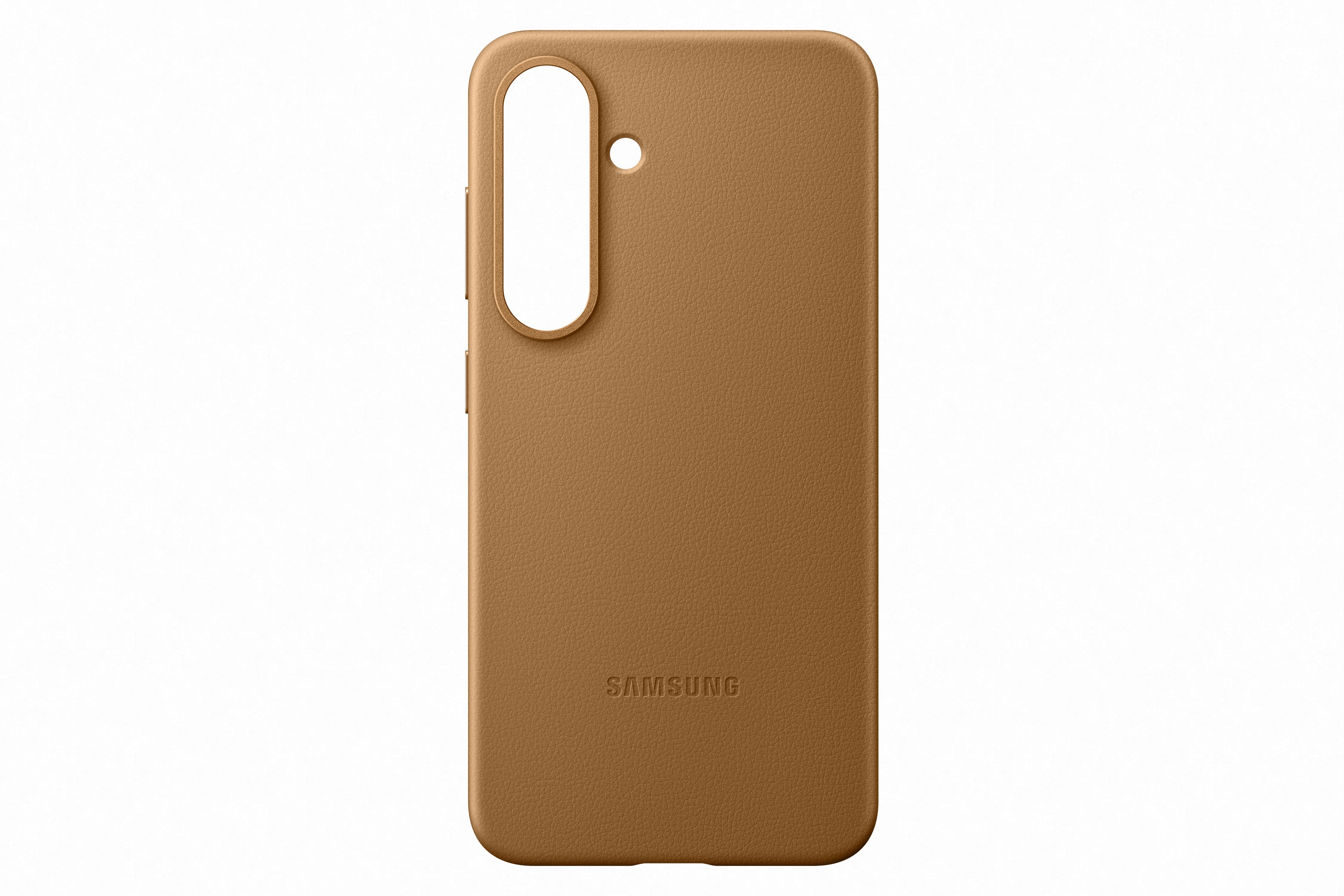 Samsung Galaxy S25 Zadný kryt z vegánskej kože Gold