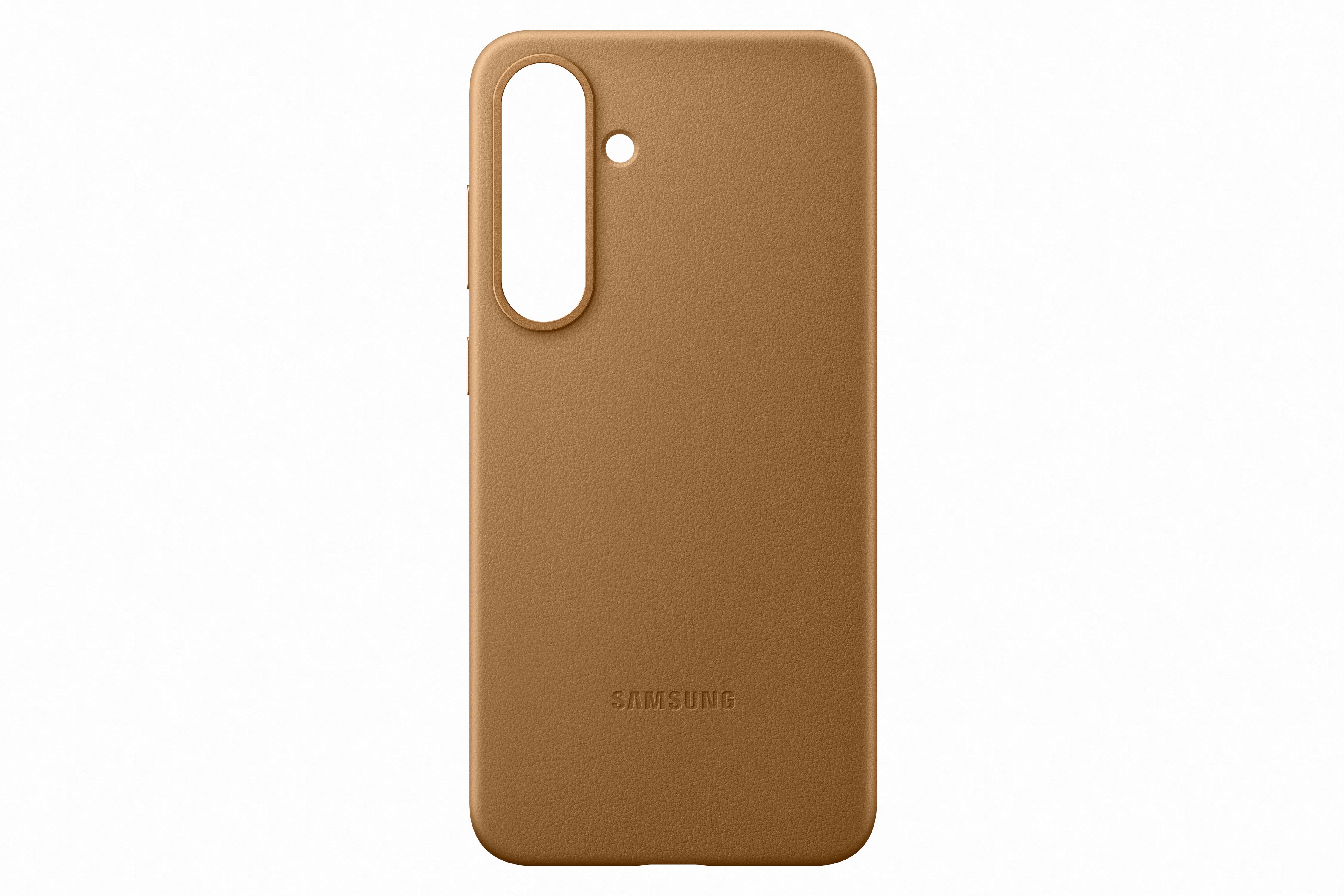 Samsung Galaxy S25+ Zadný kryt z vegánskej kože Gold