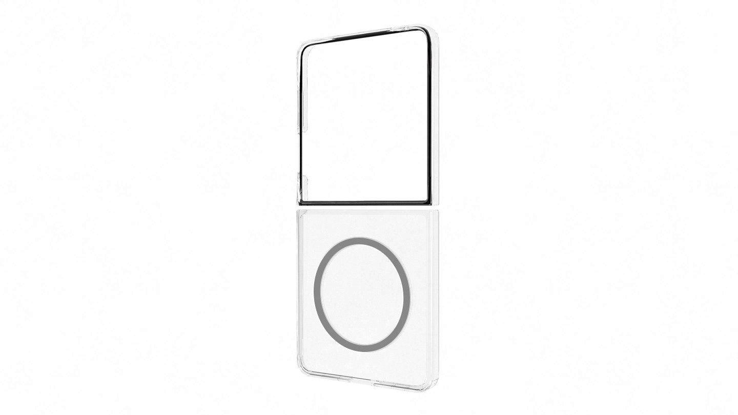Samsung Galaxy Z Flip7 Priehľadný kryt s magnetickým úchytom Transparent